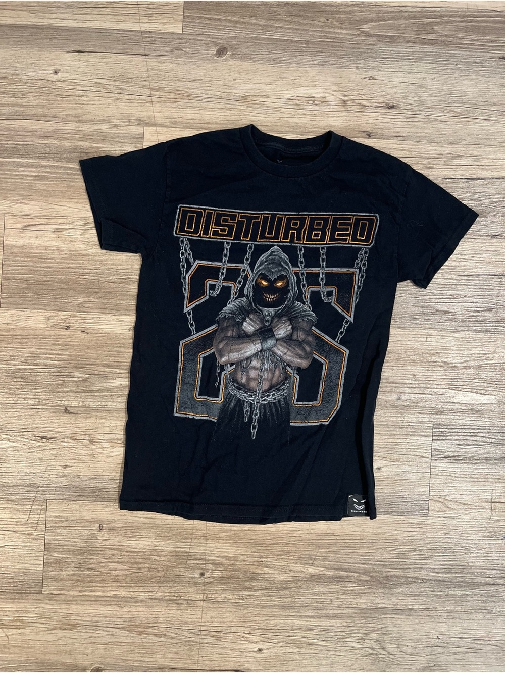 DISTURBED THE SICKNESS CHAINS 25 TOUR T-SHIRT BLACK SIZE SMALL